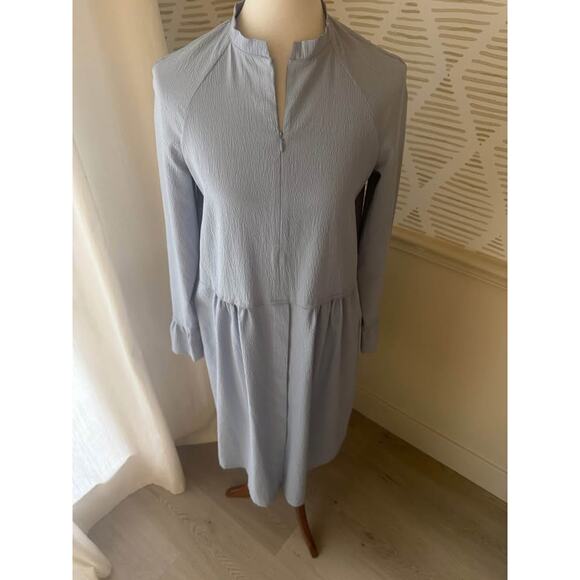 Mads Nørgaard Women’s Size Small Blue Crinkle Dupina Dress - Picture 3 of 8